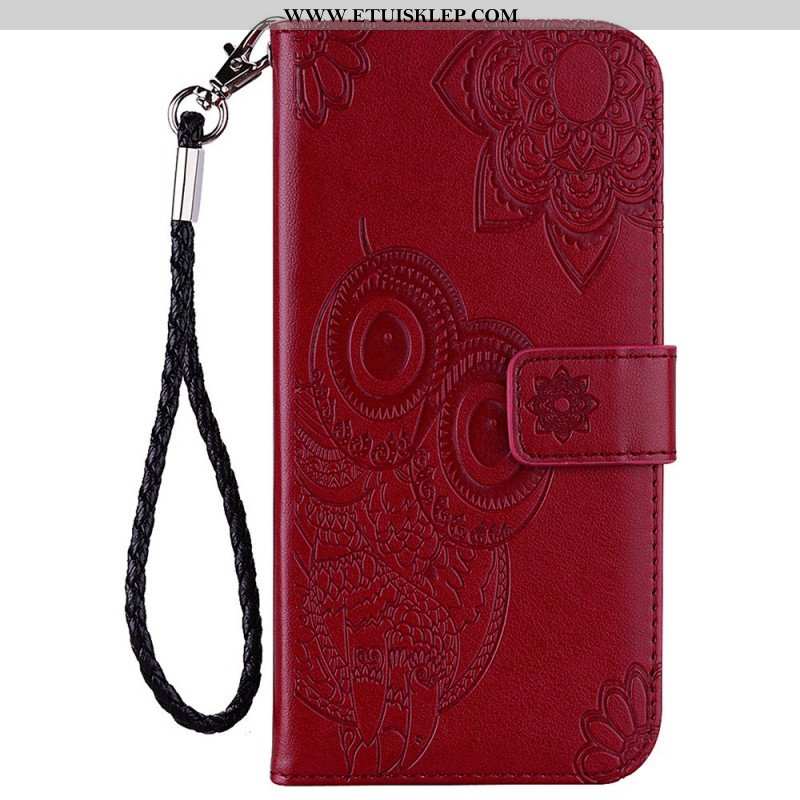 Etui Folio do Samsung Galaxy S23 5G Sowa Mandala I Smycz